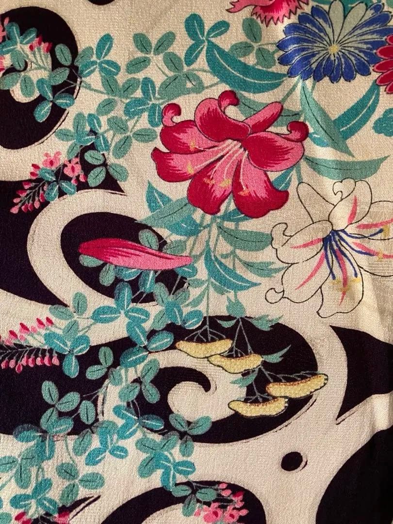 週末セール！【美品・超レア！超希少アンティーク】琳派、大正ロマン大胆柄☆着物