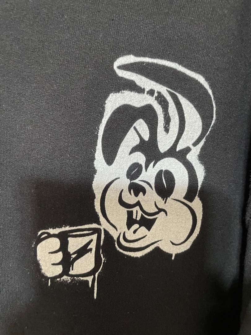 Punk Bunny Coffee ブラック パーカー