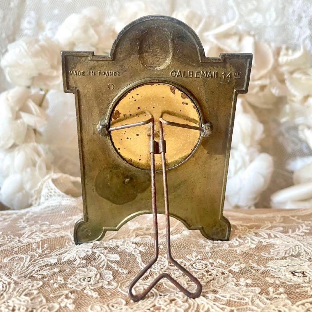 天使と花ガーランドのフレーム大小2個セット　フォト写真立て　フランスアンティーク