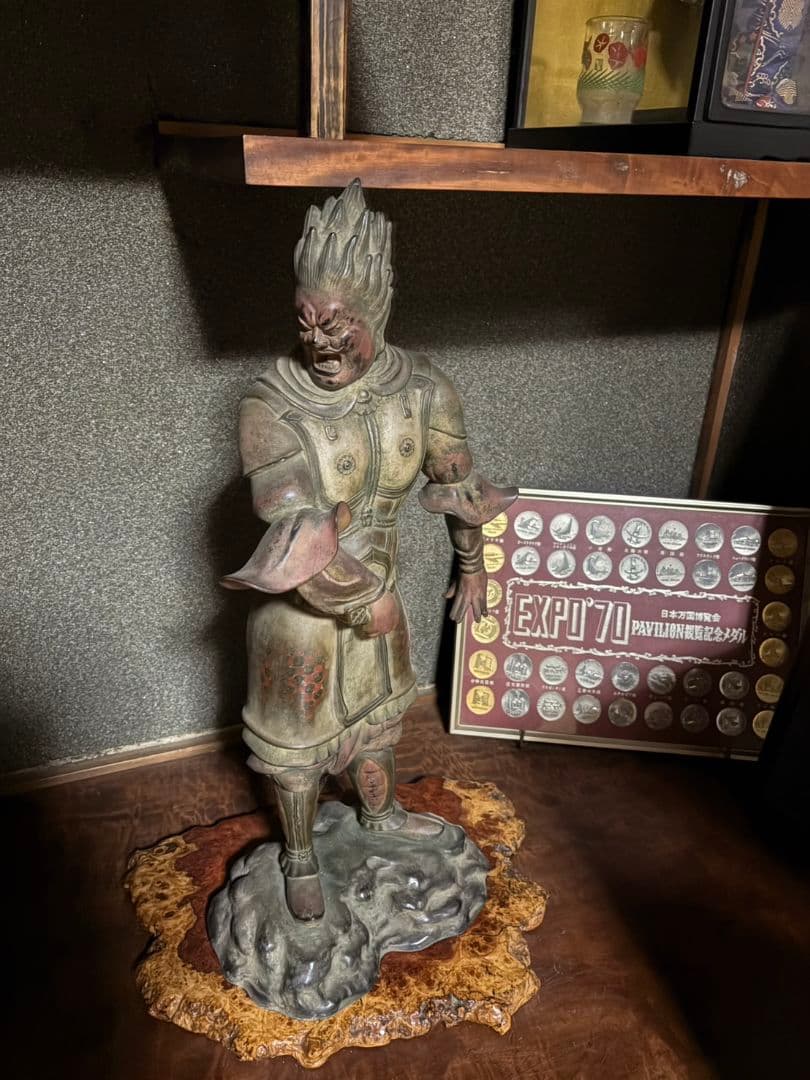 伐折羅像 銅像 薬師寺 骨董品