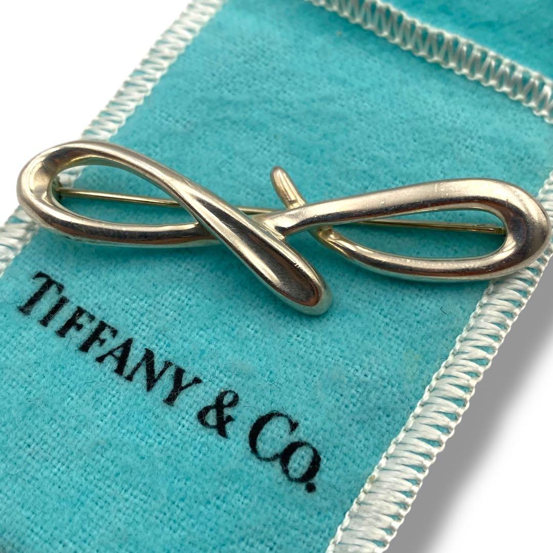 極美品 TIFFANY ティファニー ピンブローチ ツイスト ヴィンテージ SV