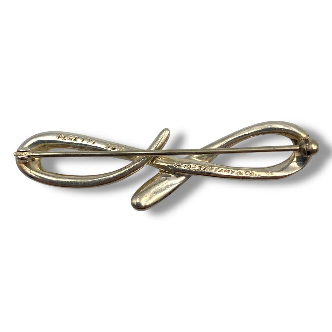 極美品 TIFFANY ティファニー ピンブローチ ツイスト ヴィンテージ SV