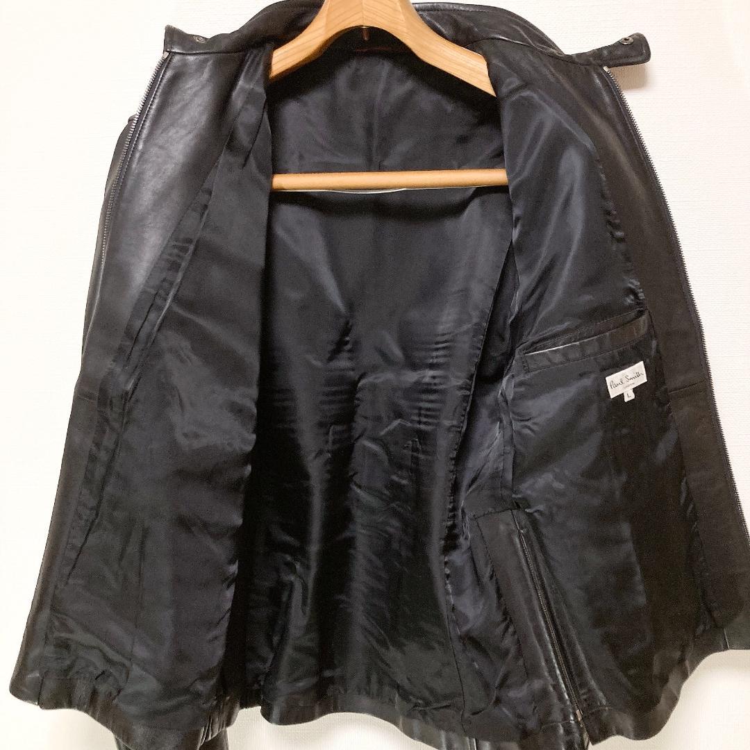 PS PAUL SMITH ライダースジャケット 馬革 ブラック L