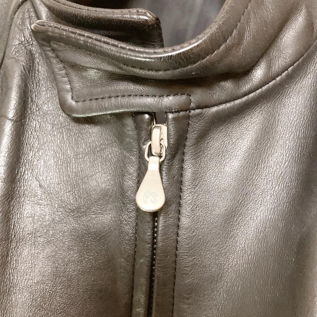 PS PAUL SMITH ライダースジャケット 馬革 ブラック L