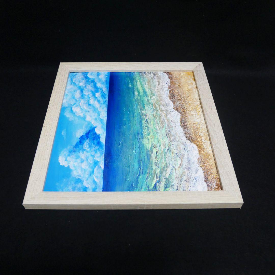 油絵 油彩 油彩画 絵 絵画【夏の海】