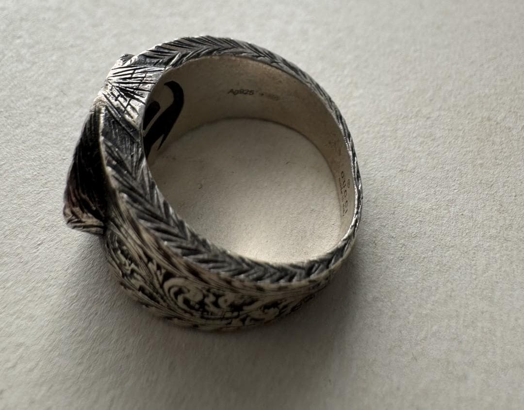 グッチ 指輪 リング アラベスク インターロッキング GG AG925