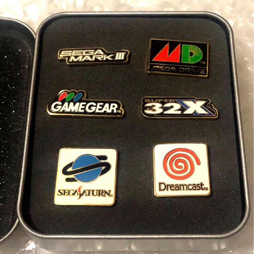 SEGA セガ 歴代ハードロゴ ゲーム ゲームギア ドリームキャスト ピンバッジ