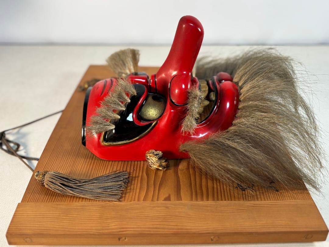 備中神楽面　猿田彦命　寛山 作　壁掛け