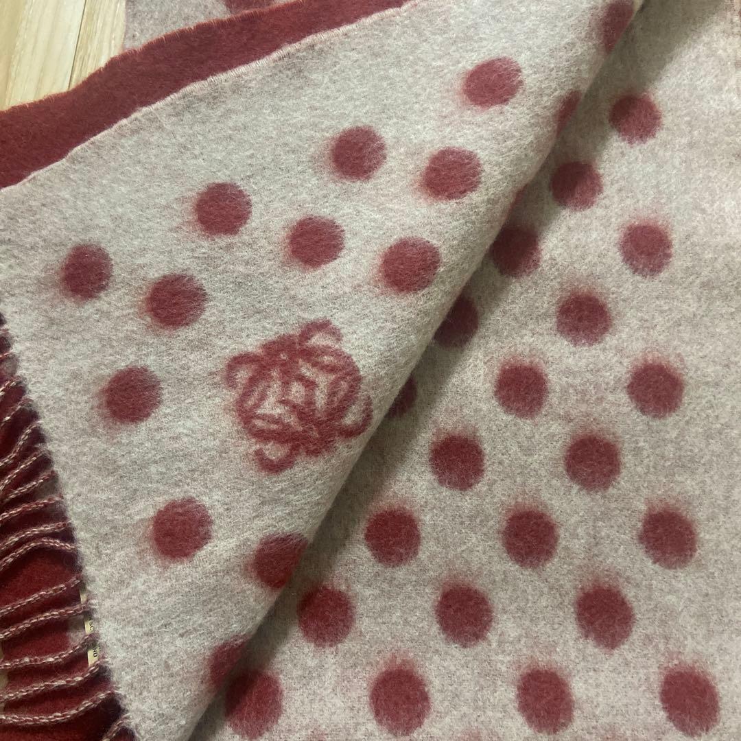 LOEWE バイカラースカーフ　マフラードット