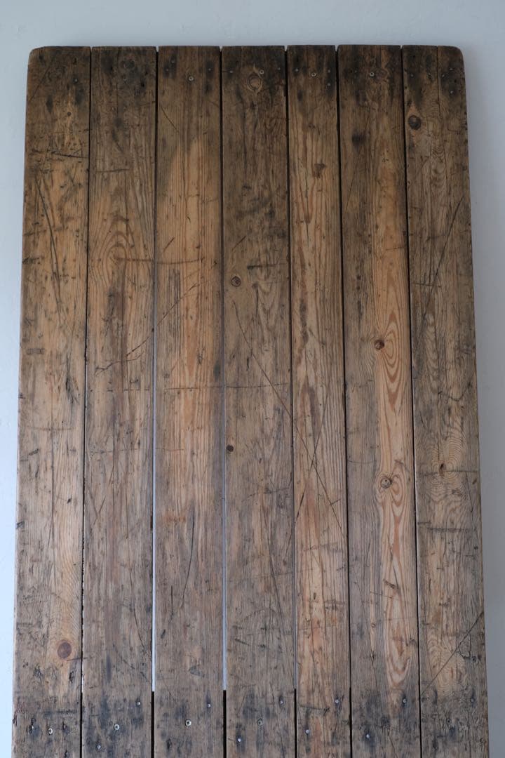 ヴィンテージ　テーブル アトリエテーブル　剥離 コンソール 飾り台 店舗什器