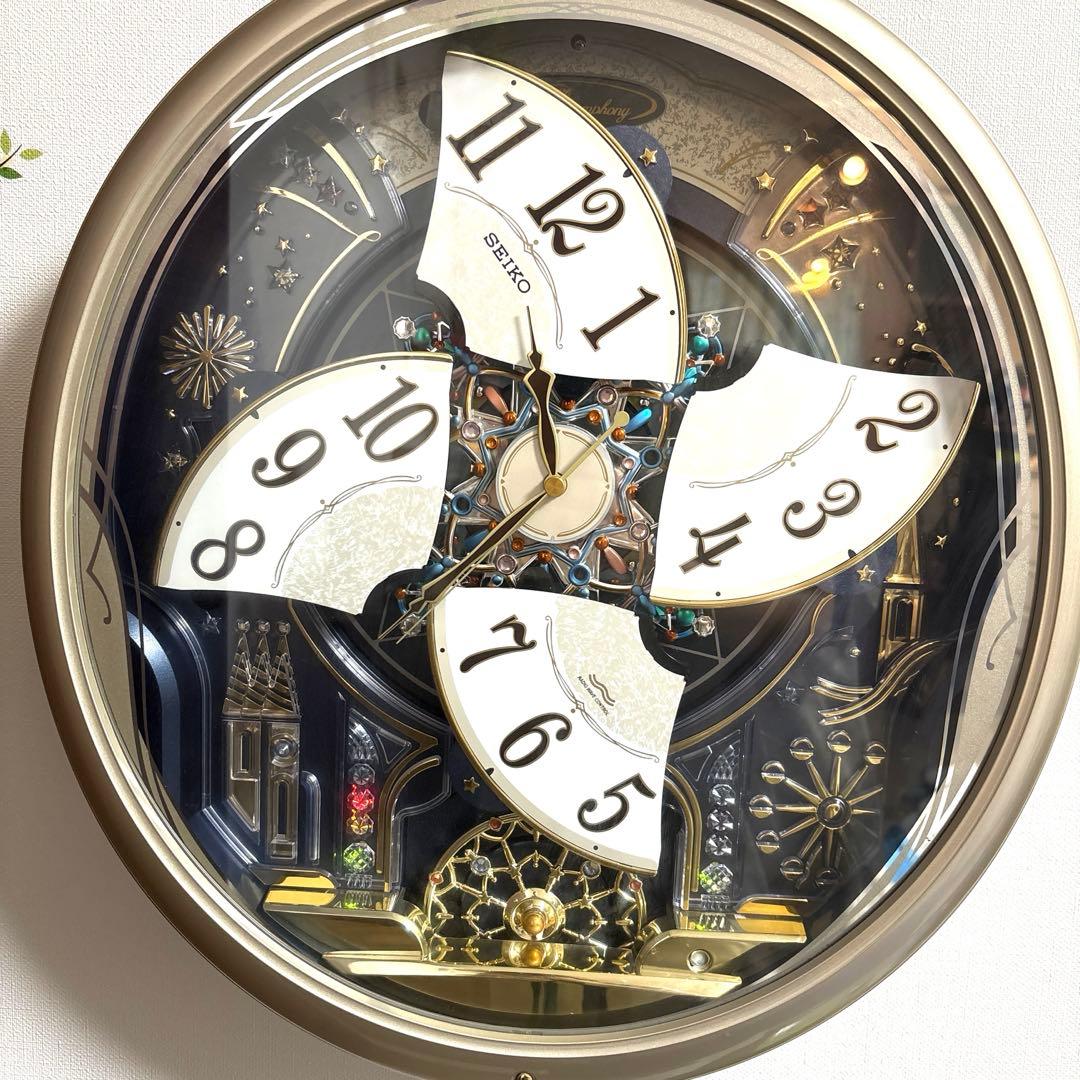 【美品】SEIKO RE561S からくり時計 電波修正機能 自動秒針停止機能付