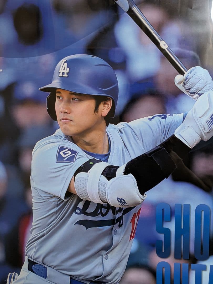 大谷翔平選手、2025年カレンダー、ドジャース、ＭＬＢ、永久保存版、額・箱付