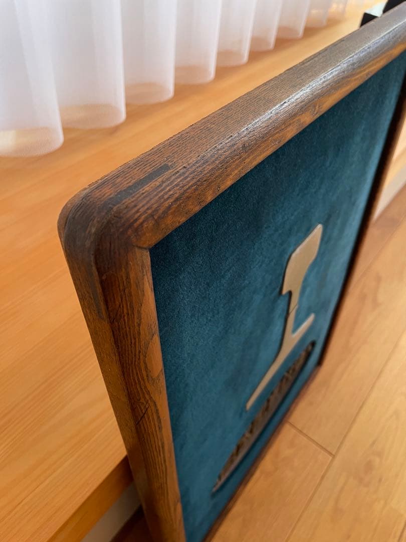 【レア品】国鉄　額装済みカットレール・銘板