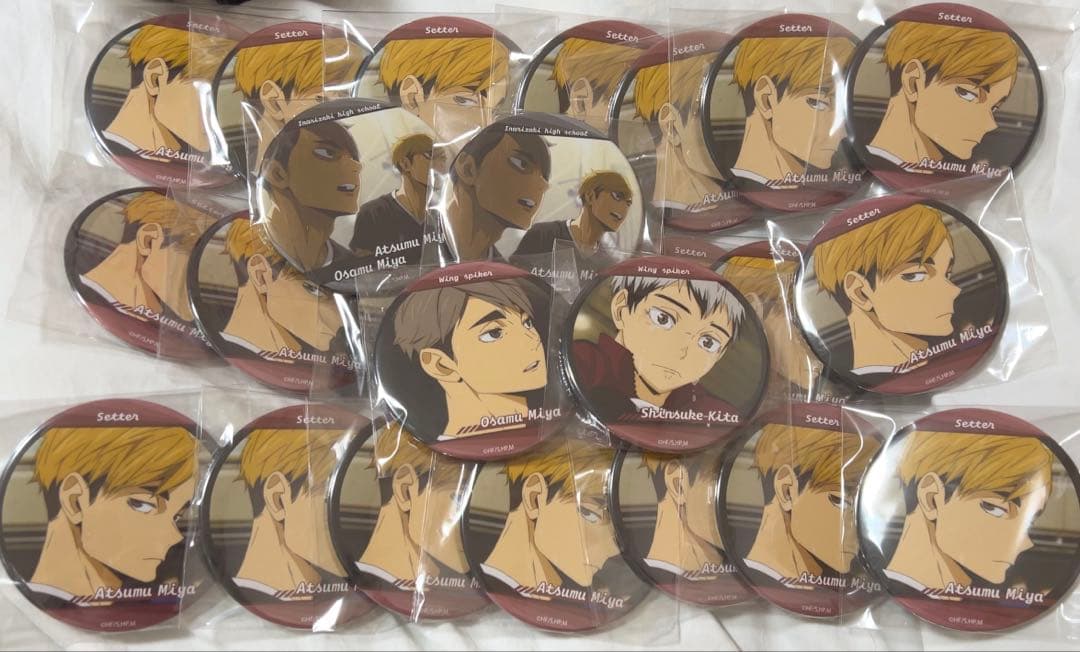 ハイキュー みくじ 缶バッジ 宮治 宮侑 北信介 稲荷崎