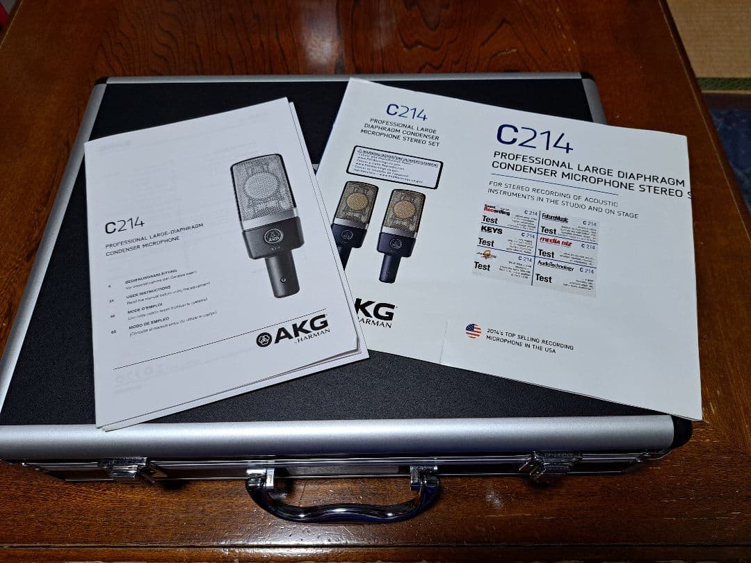 ⭕AKG ( アーカーゲー ) C214 コンデンサーマイク2本セット⭕