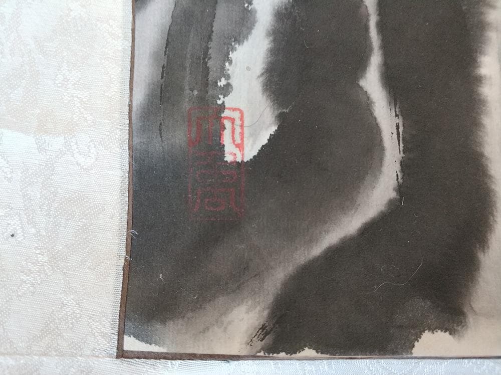 【美】　★ 掛け軸 明月照佳人 ★　肉筆保証　振禹 庚寅年絵　文房書画