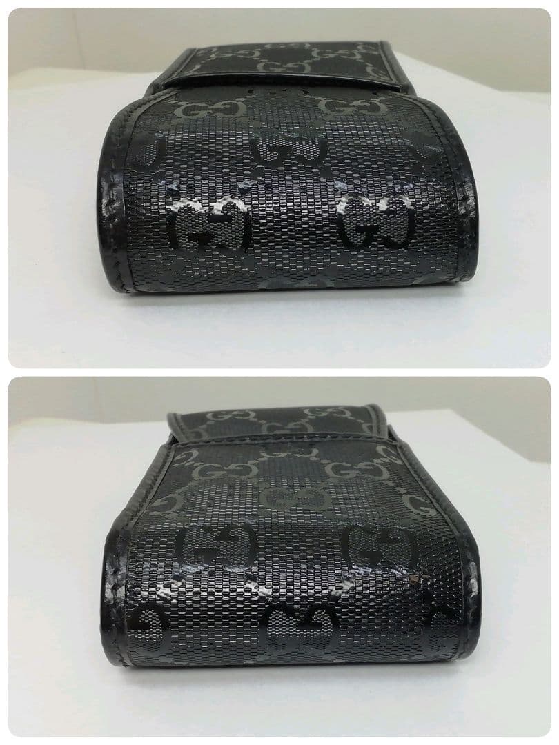 GUCCI　グッチ　インプリメ　ブラック　シガレットケース　タバコ入れ
