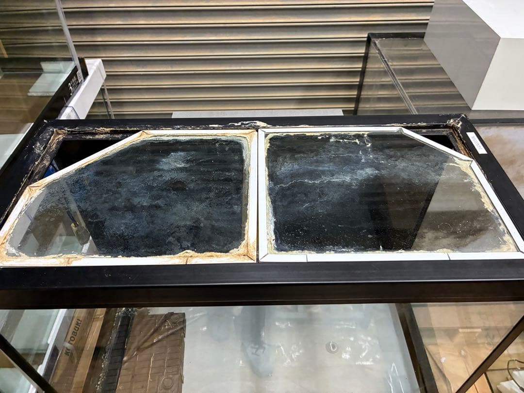 M*E様 750×350×510 特注ガラス水槽＋カバー＋台付き 発送不可！