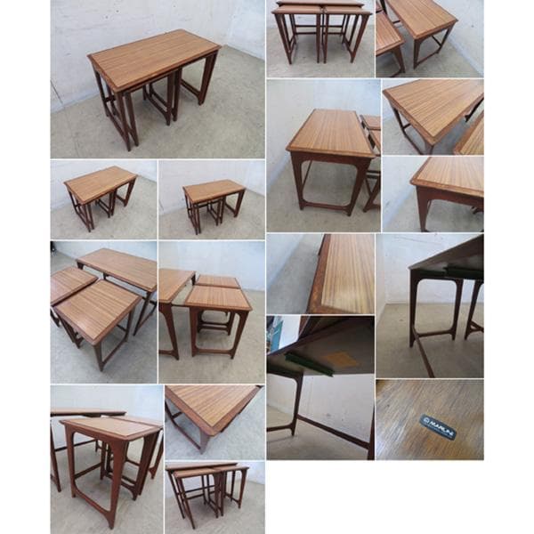 美品■希少■オールドマルニ/maruni■ネストテーブル■孔雀ロゴ■60年代■