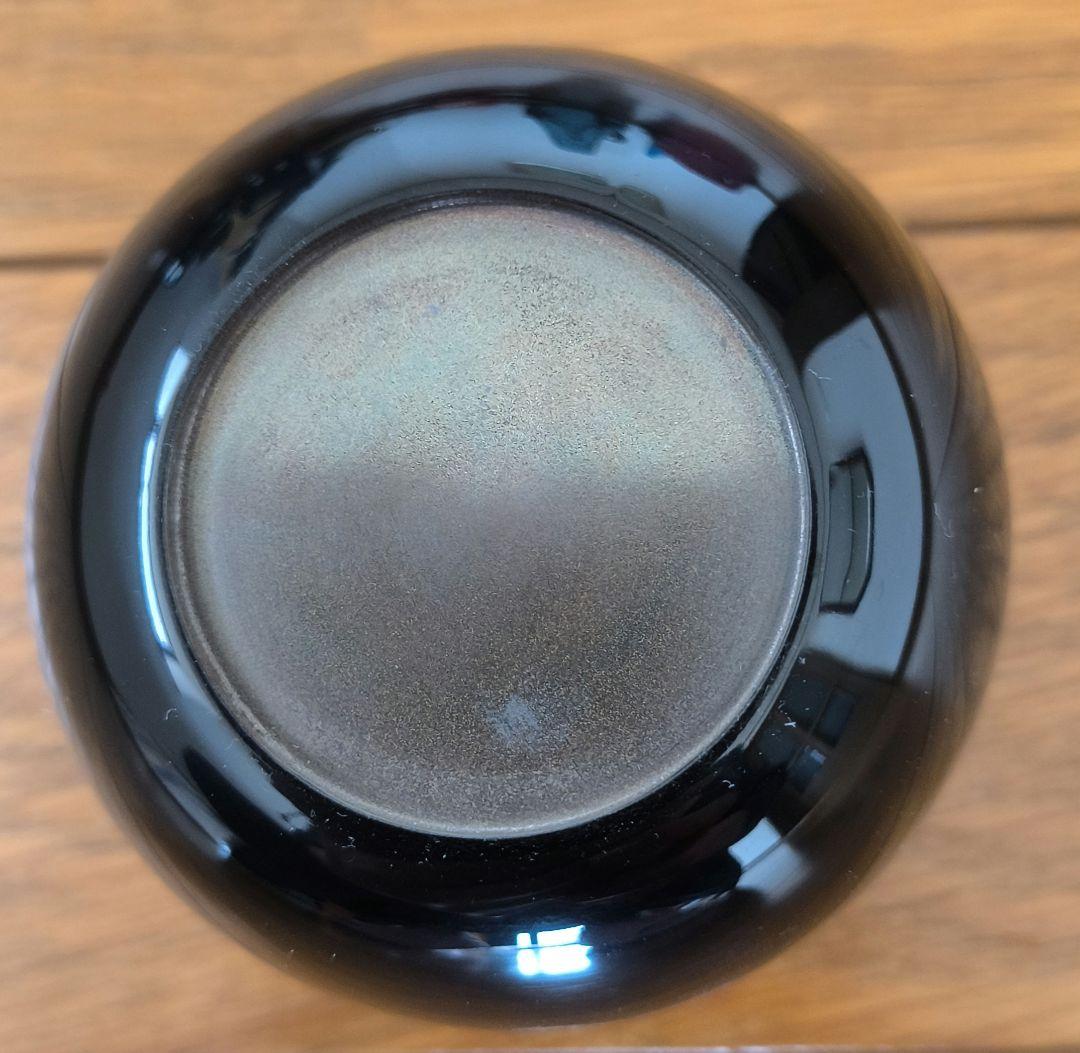 黒棗　内側銀　前端 春斎　松喰鶴蒔絵　箱あり