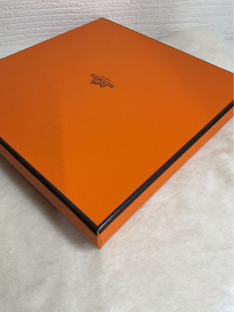 オレンジ パターンタオル 箱付き