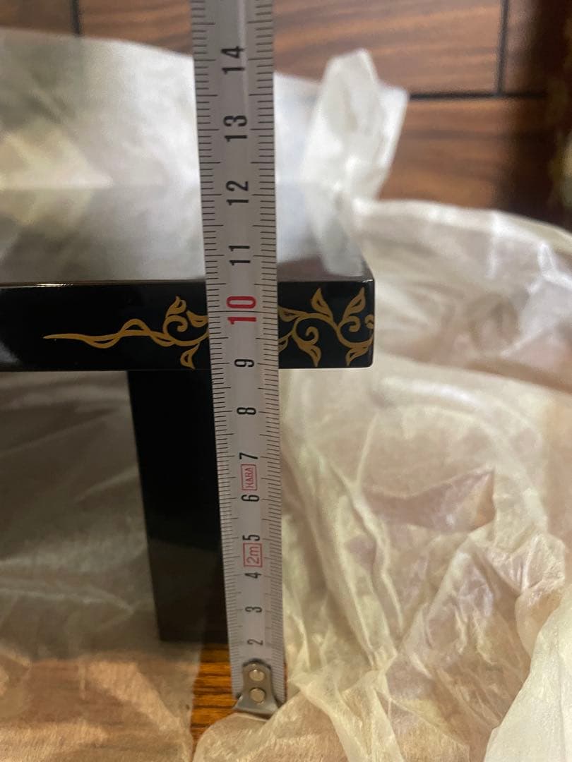 輪島塗　慶塚　蒔絵　黒蝋色平卓　最高級　うるしぬり　けいづか　大丸購入