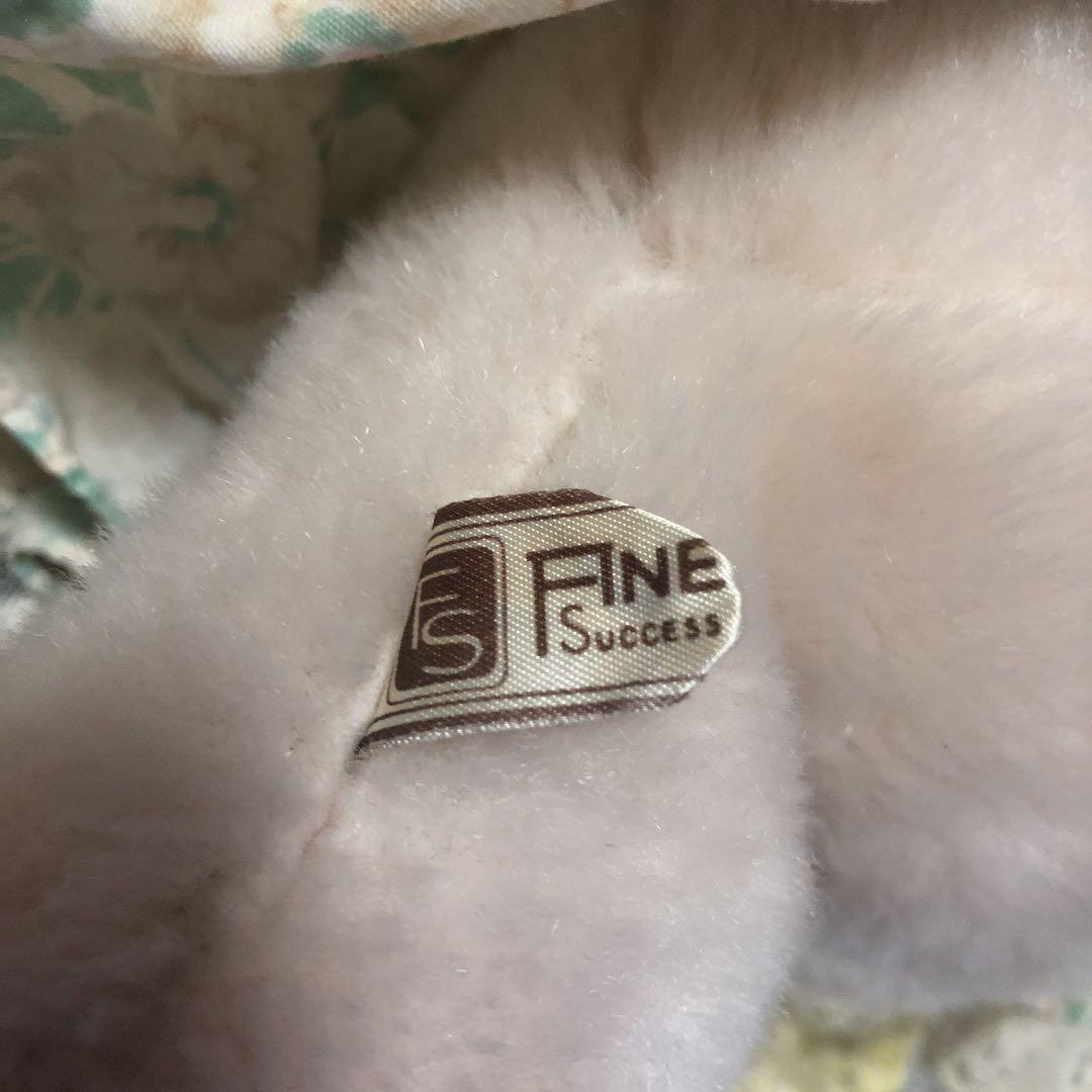 昭和レトロ　吉徳　うさぎ　薄いピンク色　ぬいぐるみ　中古品