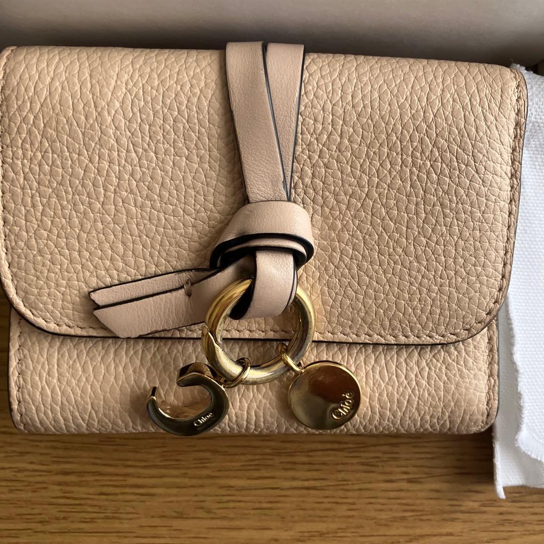 Chloé 三つ折り財布 ベージュ