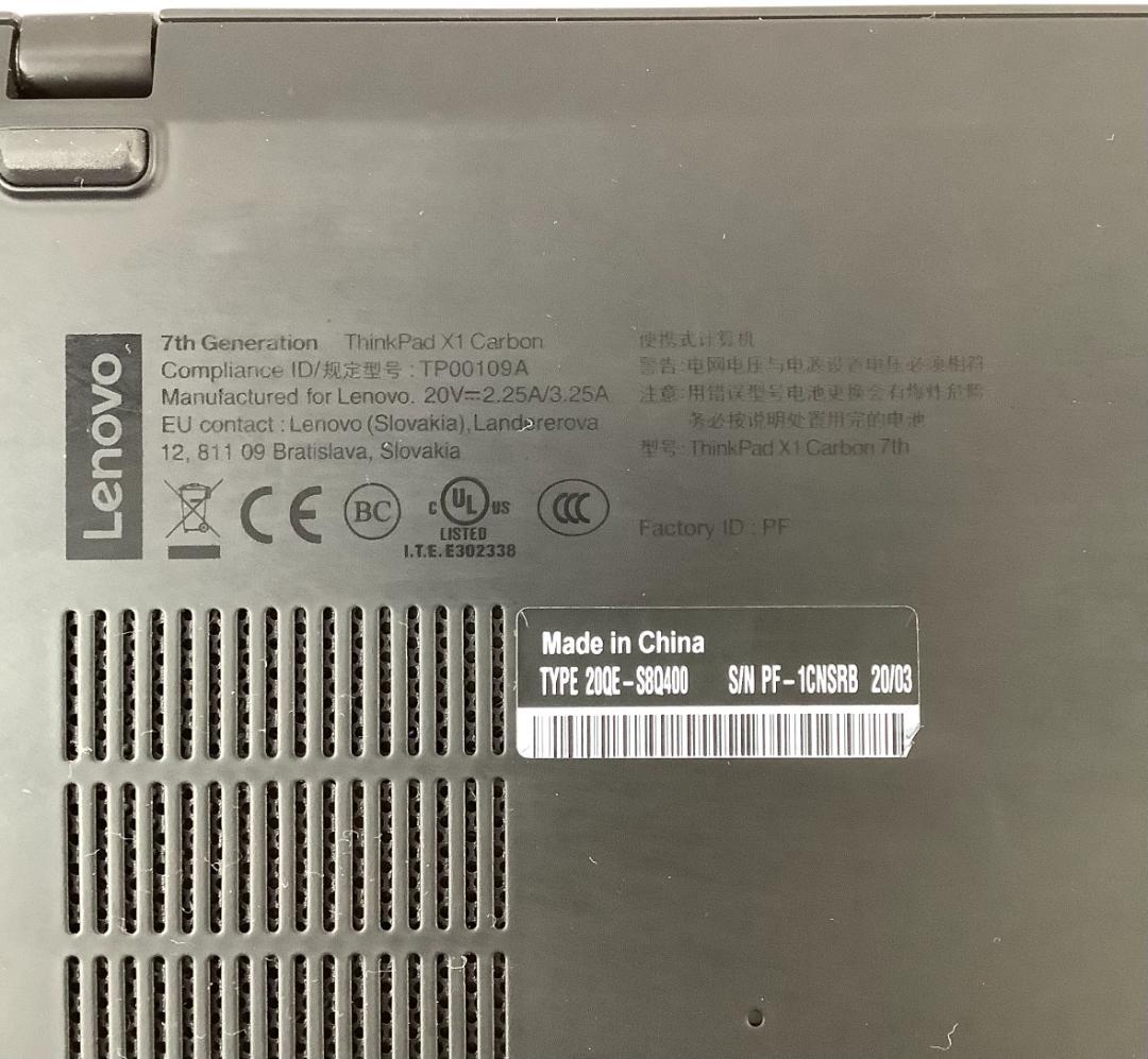 ③-L02-Lenovo ThinkPad X1 Carbon 7th 1点
