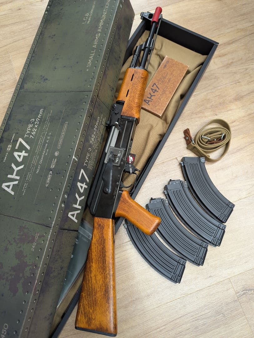 次世代電動ガン AK47 type3 木製 リアルウッドストック装換 東京マルイ