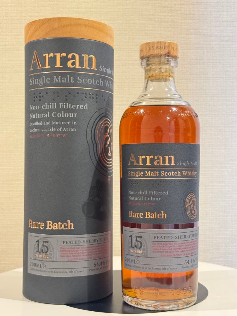 Arran（アラン）15年 レアバッチ ピーテッド　シェリー バット 訳あり