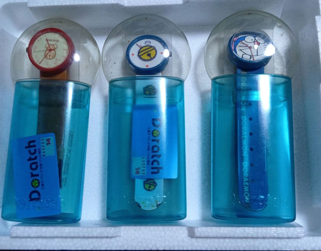 ドラッチ(ドラえもん 時計) 3個セット 1998年製