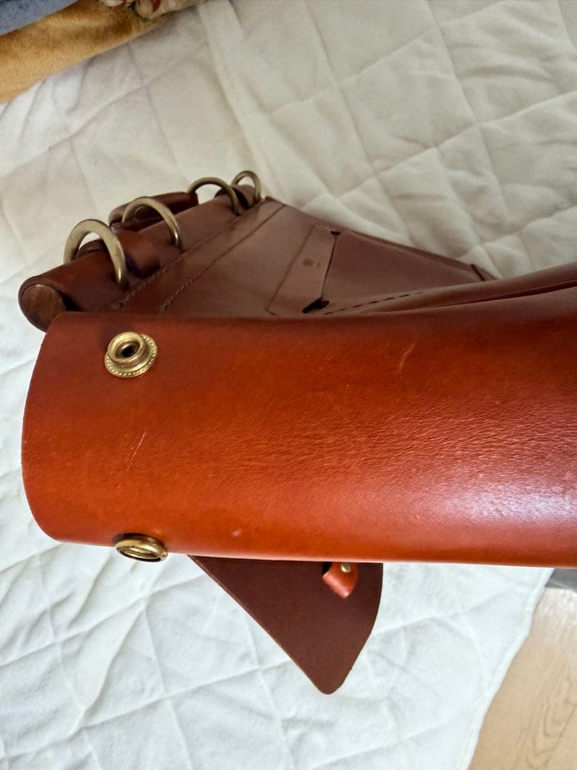 HERZ棒屋根かぶせバッグ(CW-147)チョコ+ Big肩当て(KO-74)