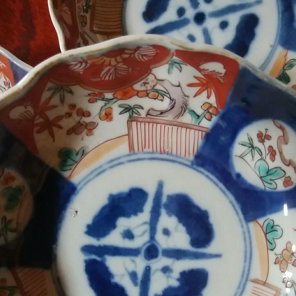 108  伊万里　色絵　膾皿　5客　5寸皿