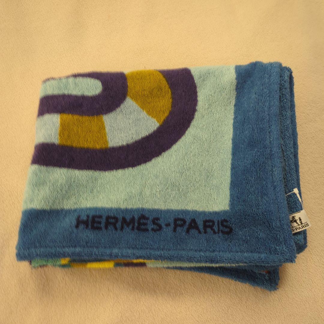 【未使用】エルメス　ビーチタオル　バスマット　65×95㌢