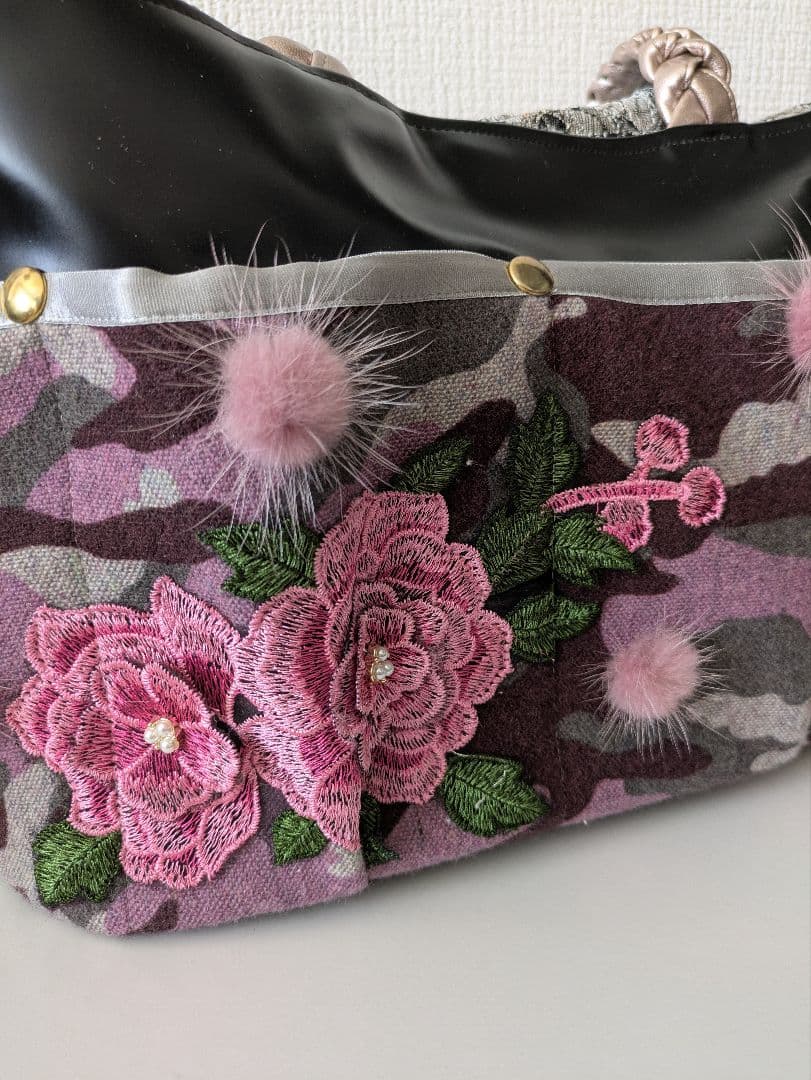 fafa　nozomi　コラボキャリー　М　迷彩柄バラ柄　ママバック　セット