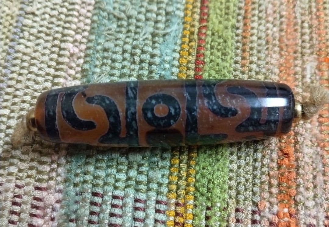 361天珠　蓮師法器天珠　紅玉髄　dzibeads！