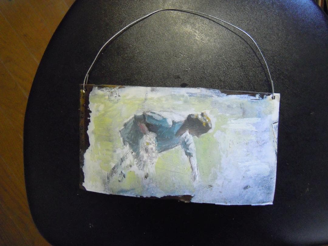 花摘み　壁掛けアート