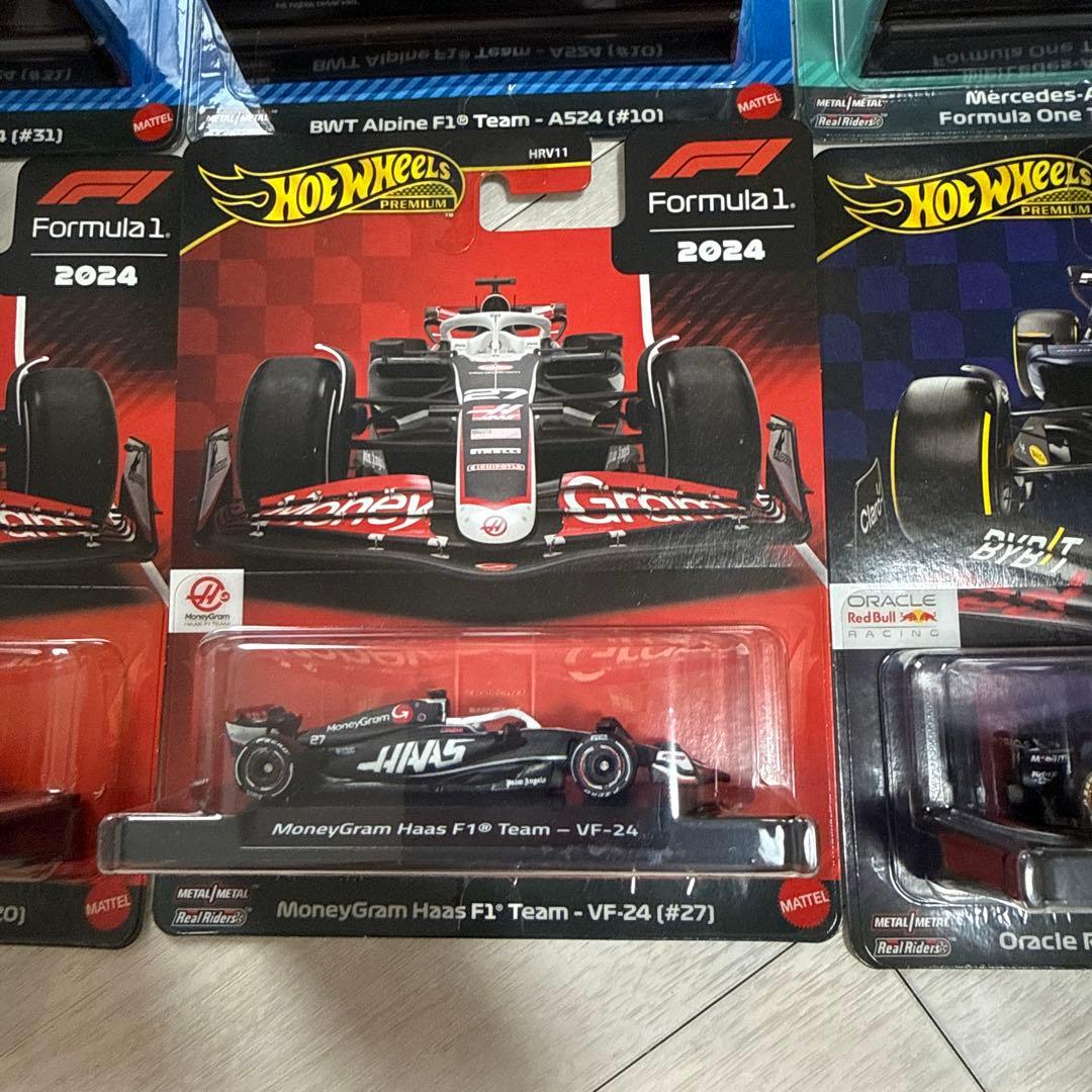 Hot Wheels F1ミニカー 2024年モデル 4台セット