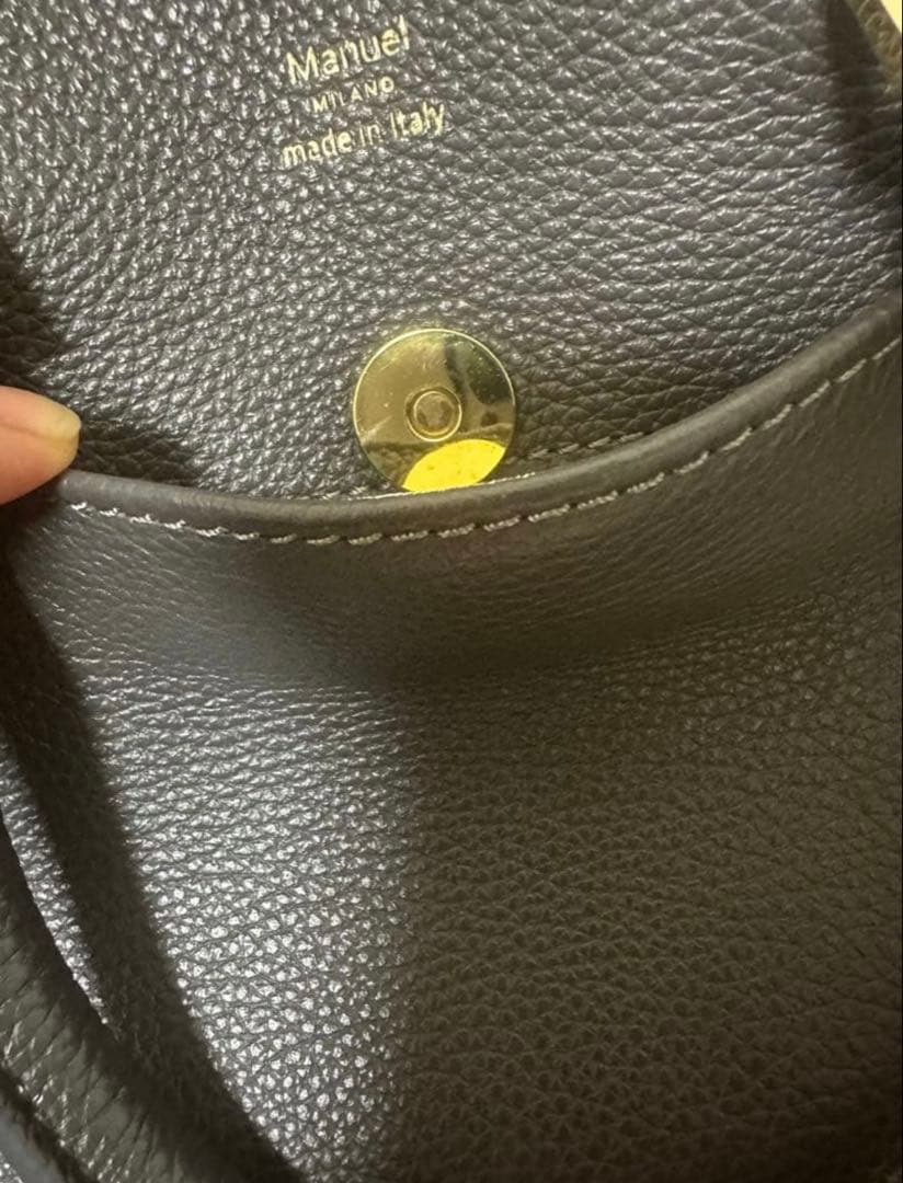 2024 イエナ　マニュエルミラノ　レザーバッグ　ショルダー　　グレー