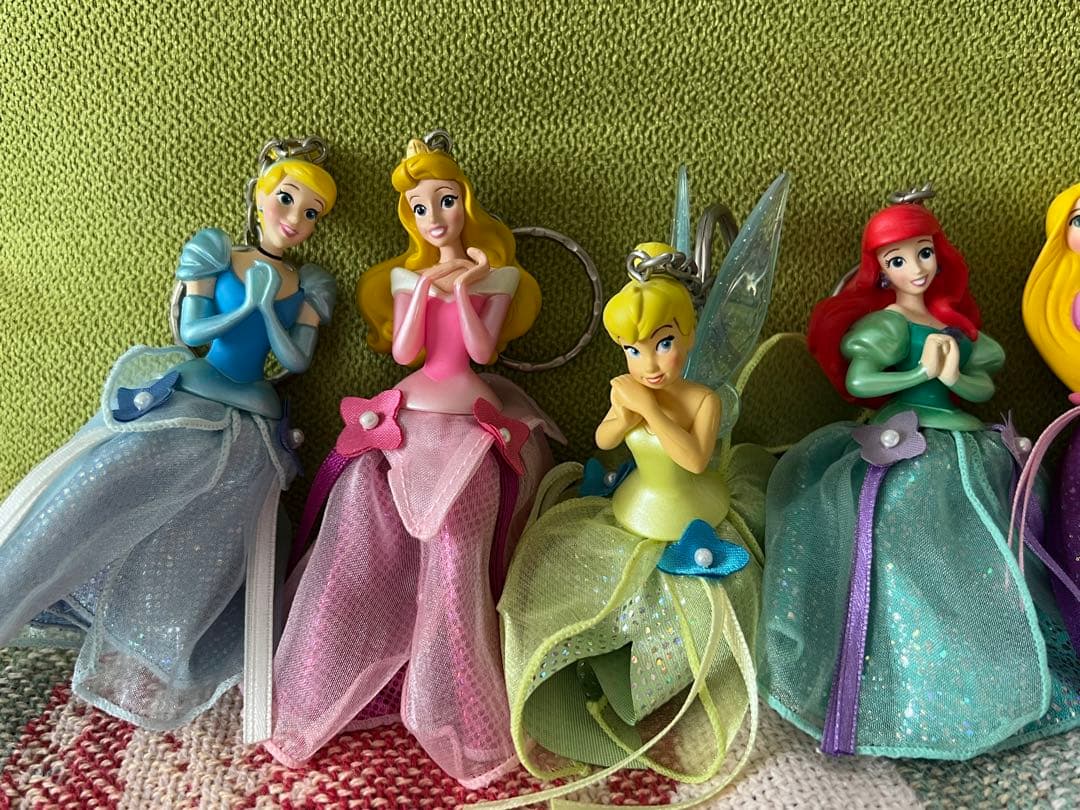 7人セットDisney プリンセスキーホルダー