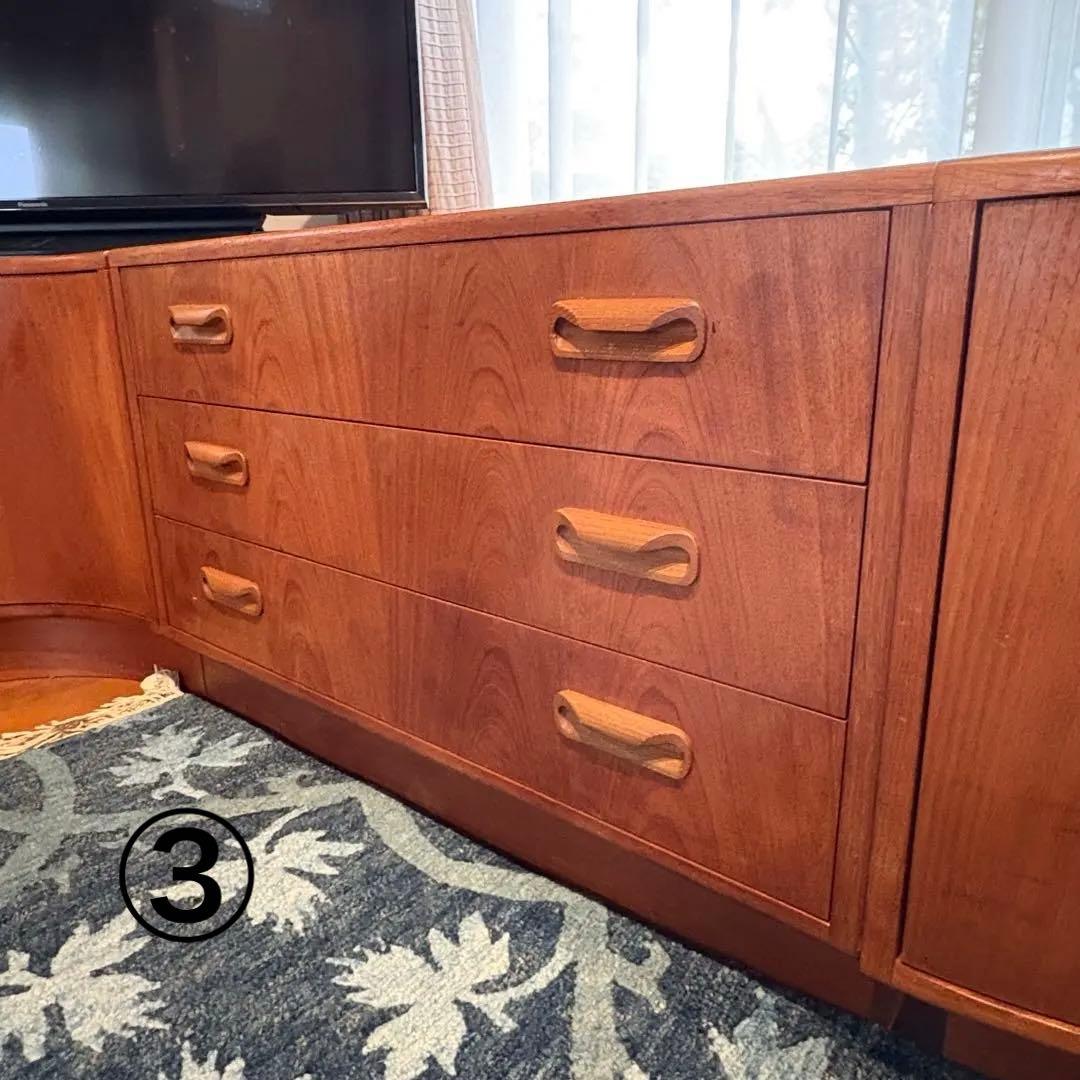 値下げ　G-planコーナーキャビネット4点　チーク　ビンテージ　引き取り歓迎