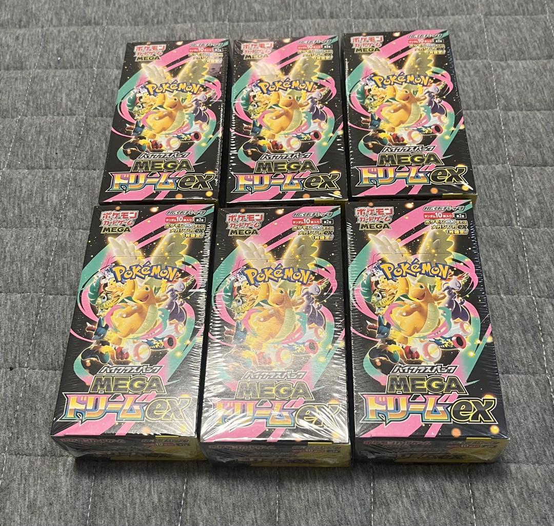 ポケモンカード MEGAドリームex 6BOX シュリンク付き　新品　未開封