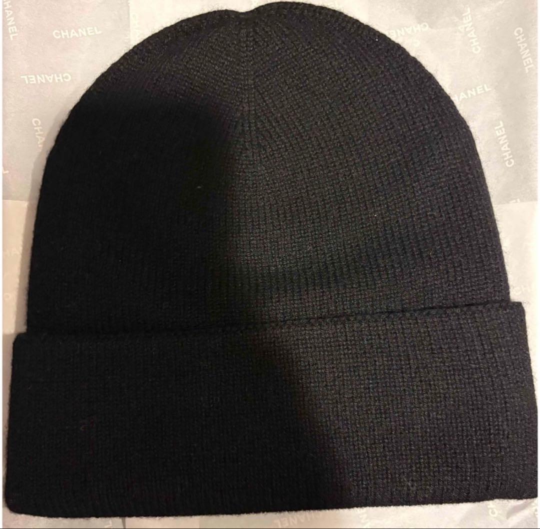 エ*リ様 新品未使用　CHANEL シャネル ハート ビーニー カシミヤ 黒 ニ