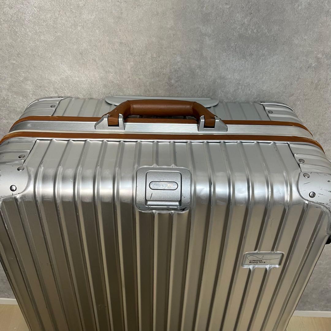 リモワ RIMOWA 747-8 限定モデル 64L4輪 トパーズ アルミニウム