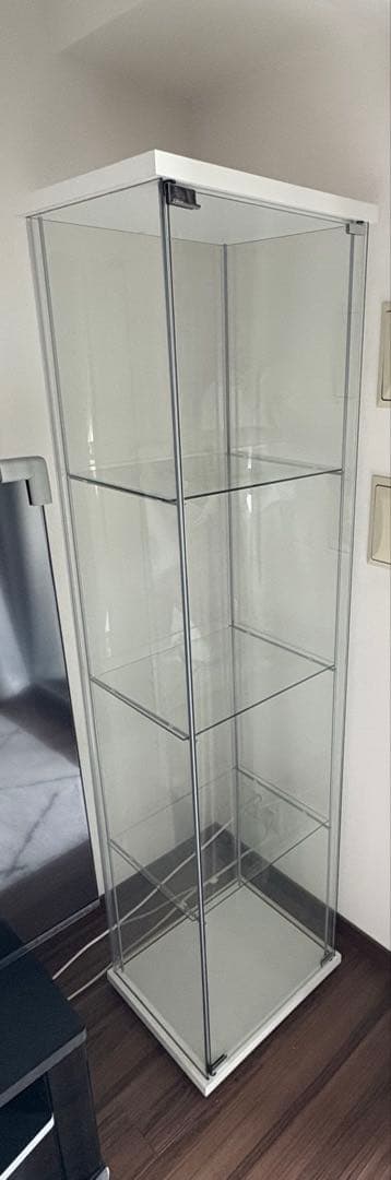 IKEA デトルフ ガラス扉キャビネット　【発送たのメル便】