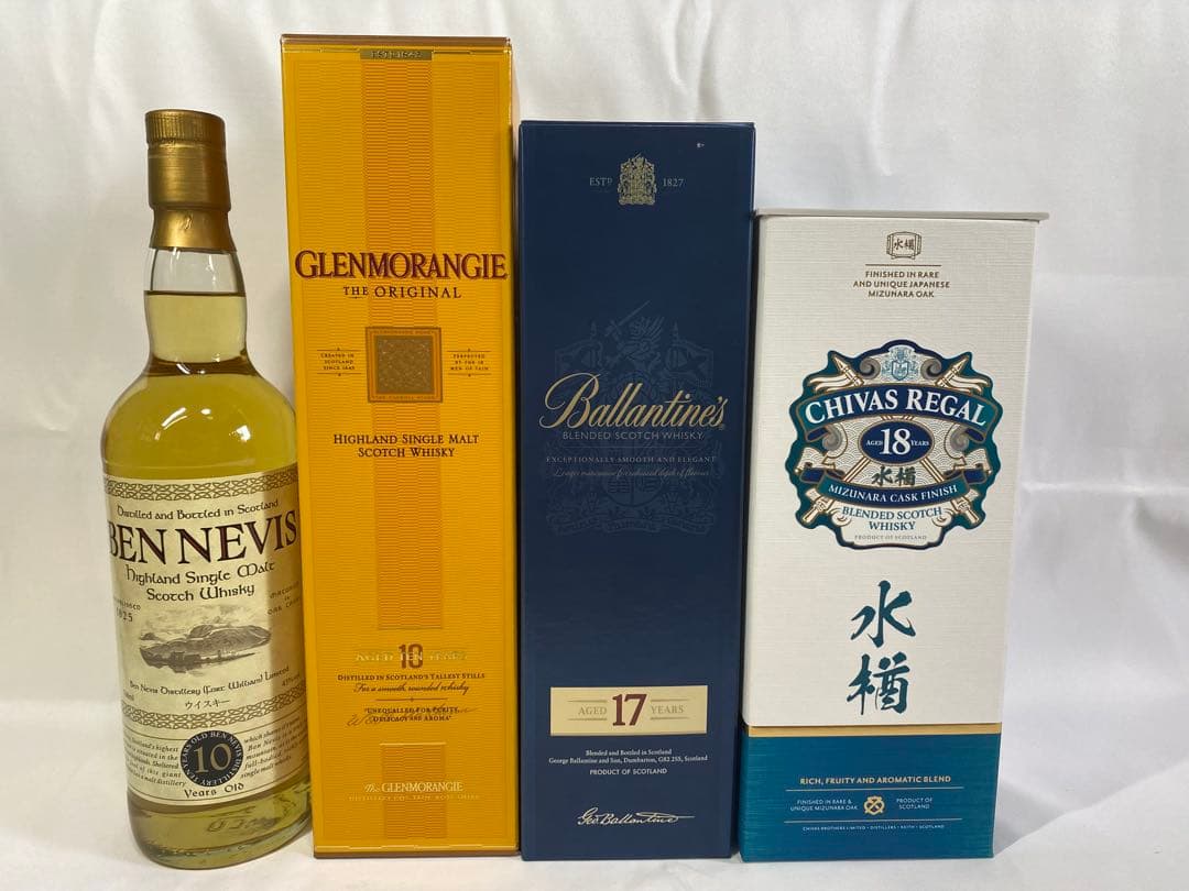 スコッチウイスキー セット 5本　ベンネヴィスなど　グレンモーレンジは旧ラベル