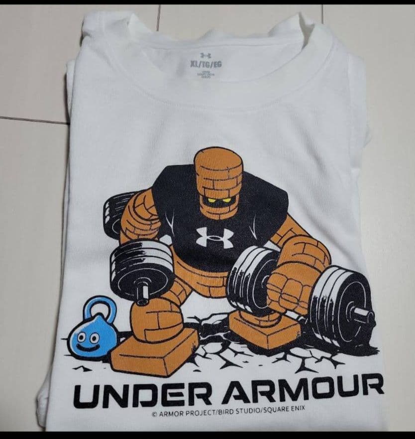 【新品未使用】ドラクエ アンダーアーマー ダンベルゴーレム Tシャツ即購入OK