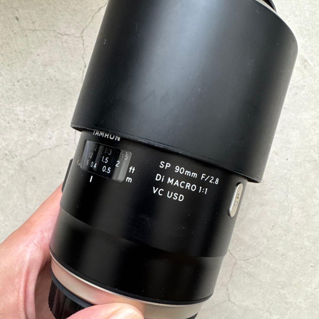 タムロンSP90mm F2.8 Di MACRO 1:1 VC USDキヤノン用