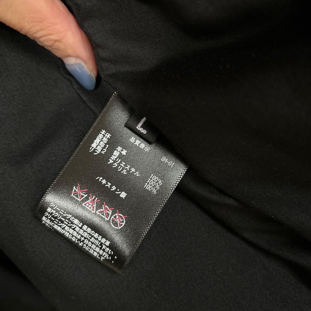 リブ襟ライダース 羊革 本革100% ブラウン Lサイズ